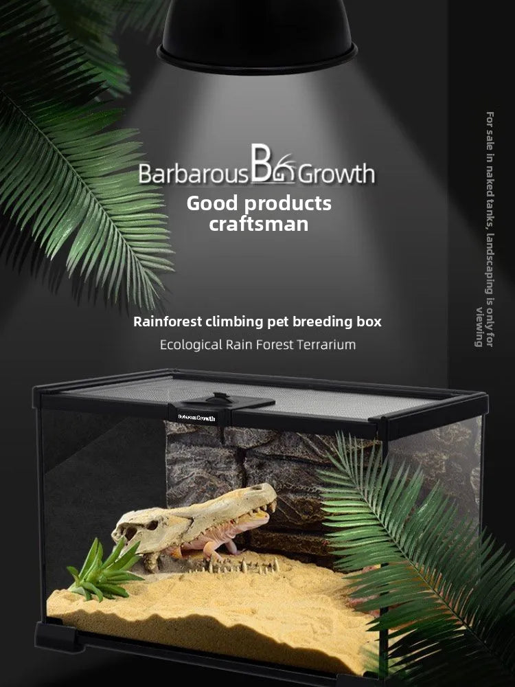 Reptile Glass Tank Spider Turtle Fish Rainforest Tank Reptile Tank Tree Lizard Horned Frog Brontosaurus Breeding Box