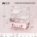 Hamster Cage Wear Resistant and Durable Large Space Detachable Hamster Acrylic Cages Breathable Hamsters Accessories Products