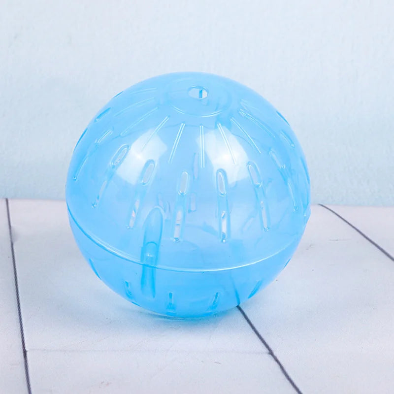 Funny Hamster Toys Spherical Translucent Treadmill for Rats Hamsters Pet Running Toy Durable Plastic Ball Diameter 10-14.5 CM