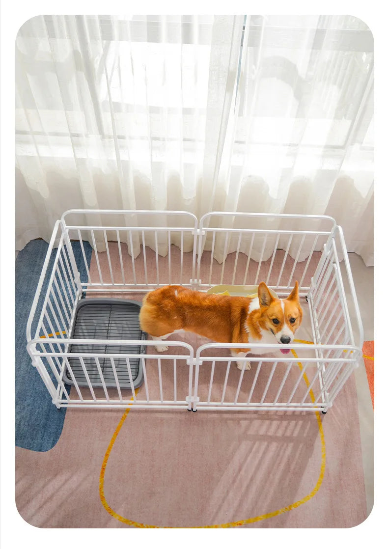 Adjustable Modular Dog Crate Kennel Pet Fence Indoor Outdoor Playpen for Small Medium Large Breeds Training