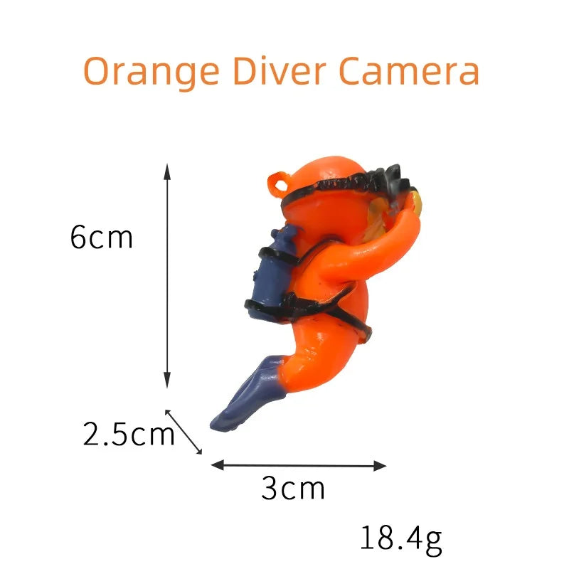 Fish Tank Diver Ornaments Landscape Decoration Aquarium Gifts Popular Floating, Hayao Miyazaki Blue Fatty with Ball and Line