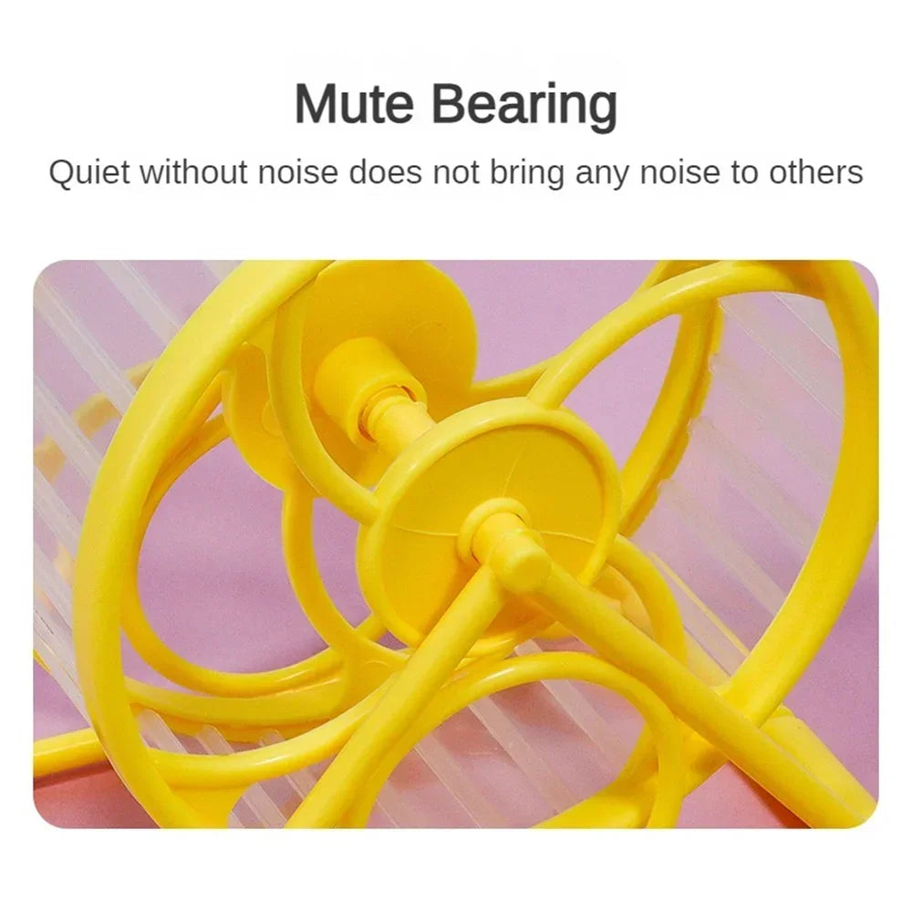 Hamster Running Wheel Hamster Ultra Quiet Anti Jamming Small Animal Sports Running Wheels Hamster Cage Accessories Toys Hamster