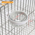 Bird Feeding Bowl Detachable Transparent Plastics Bowl Food Cup For Cage Convenient Hanging Parrots Water Feeder Pet Supplies
