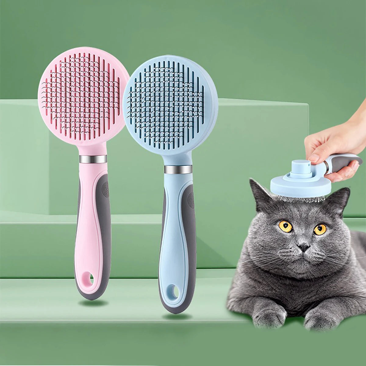 3-in-1 Pet Grooming Kit: Comb, Nail Clippers & Nail Grinder, Safe & Easy-to-Use for Cats & Dogs