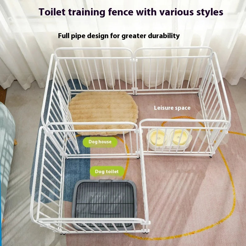 Adjustable Modular Dog Crate Kennel Pet Fence Indoor Outdoor Playpen for Small Medium Large Breeds Training