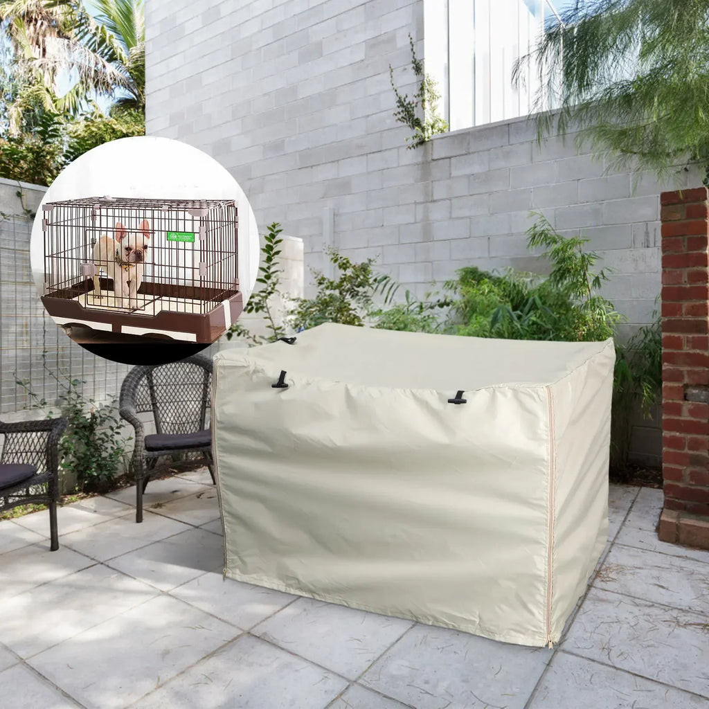 Cage Cover Crate Kennel Dog Outside Rainproof Waterproof Foldable Protective Multifunction Dust-Proof Durable Pet Supplies