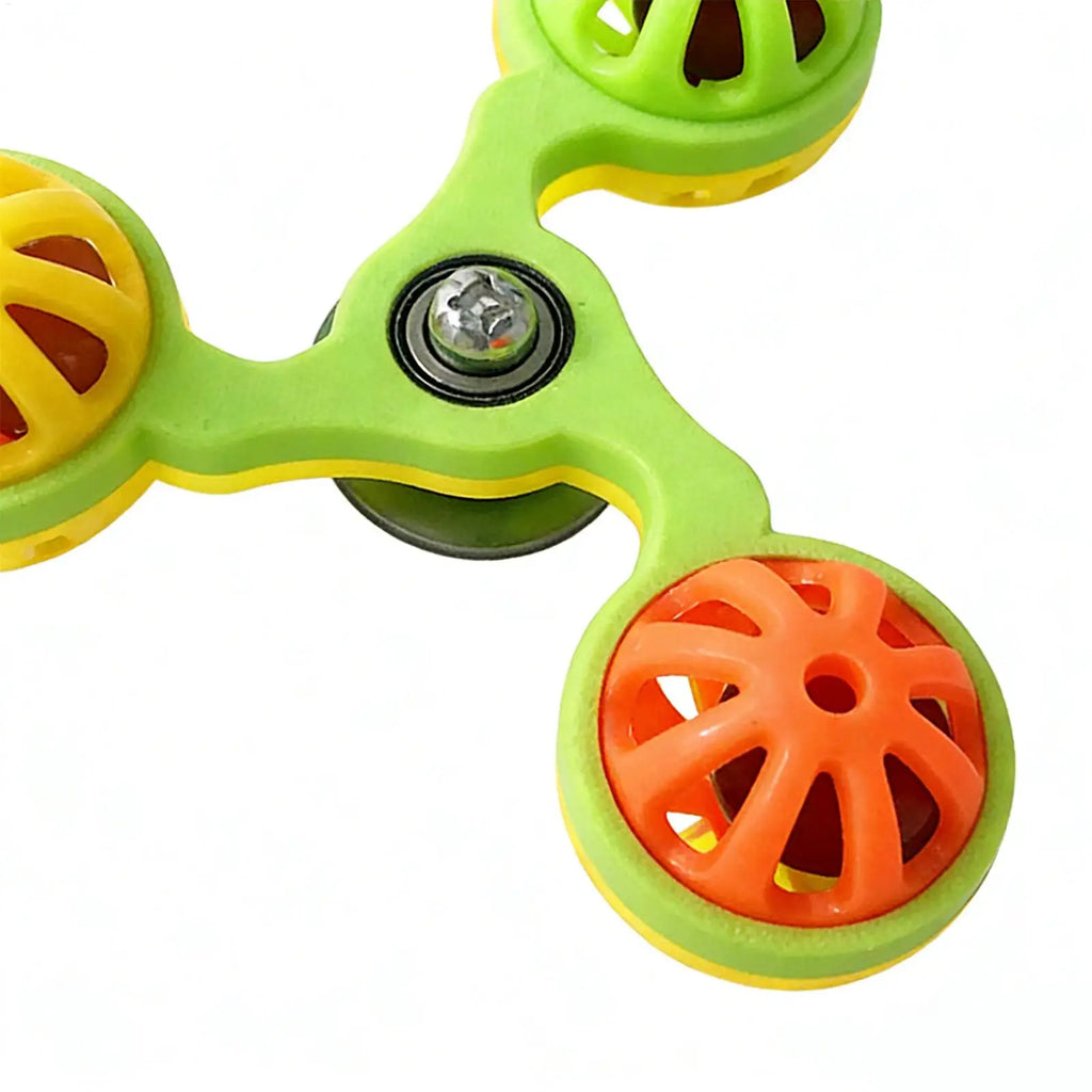 Bird Toys Fun Rotating Windmill with 3 Bells Bird Cage Toys for Parakeet Conure Cockatiel Lovebird Enrichment Play Chewing