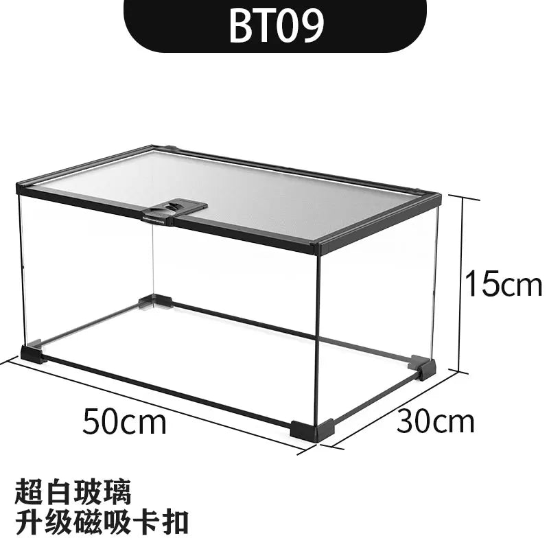 Reptile Glass Tank Spider Turtle Fish Rainforest Tank Reptile Tank Tree Lizard Horned Frog Brontosaurus Breeding Box