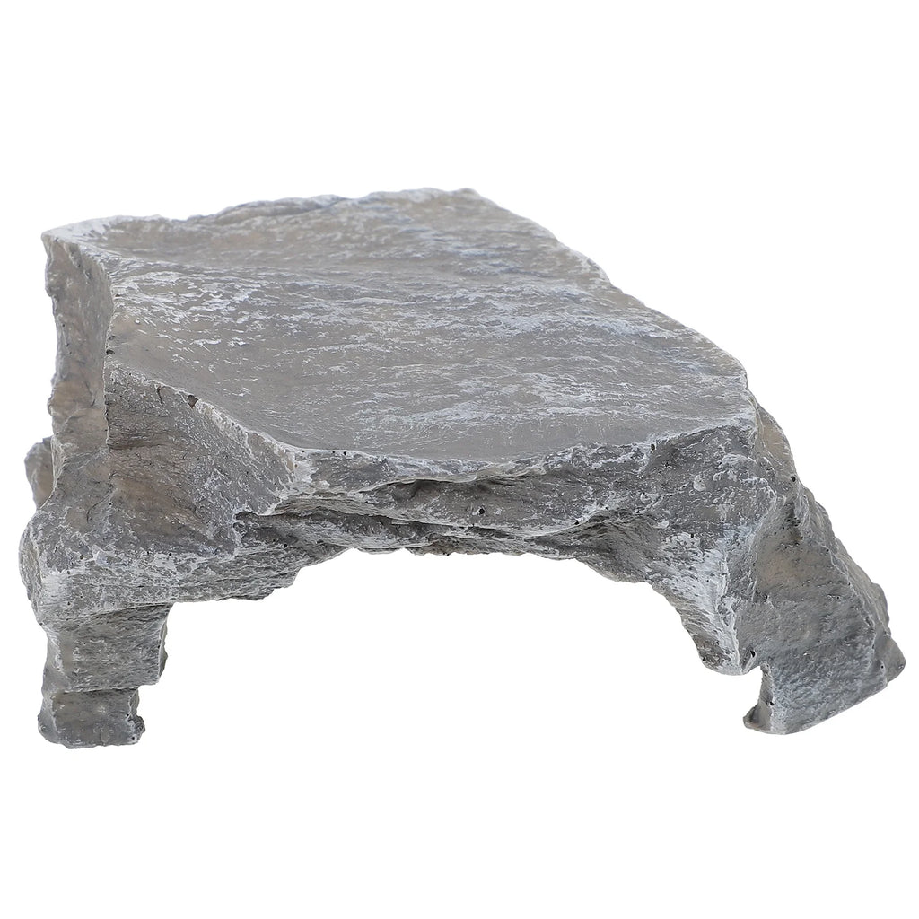 Natural Reptile Cave Small Terrarium Decor Realistic Turtle Ramp Basking Platform Reptile Accessory Basking Platform