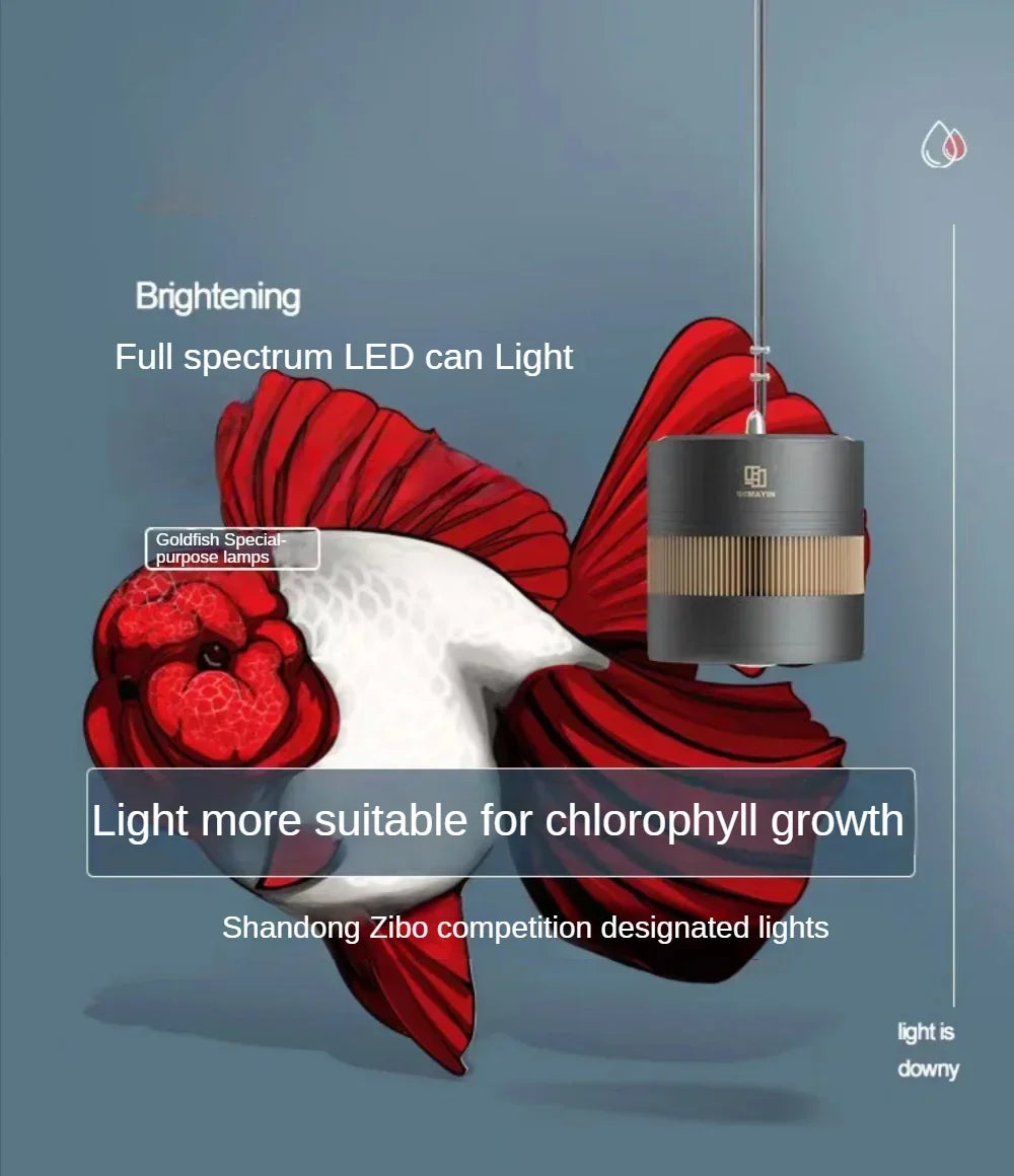 Aquarium Full Spectrum LED Lighting Lamp, Goldfish Lamp, Special Algae Color, Increasing Water Plant, Magic Lamp, 60 / 100W