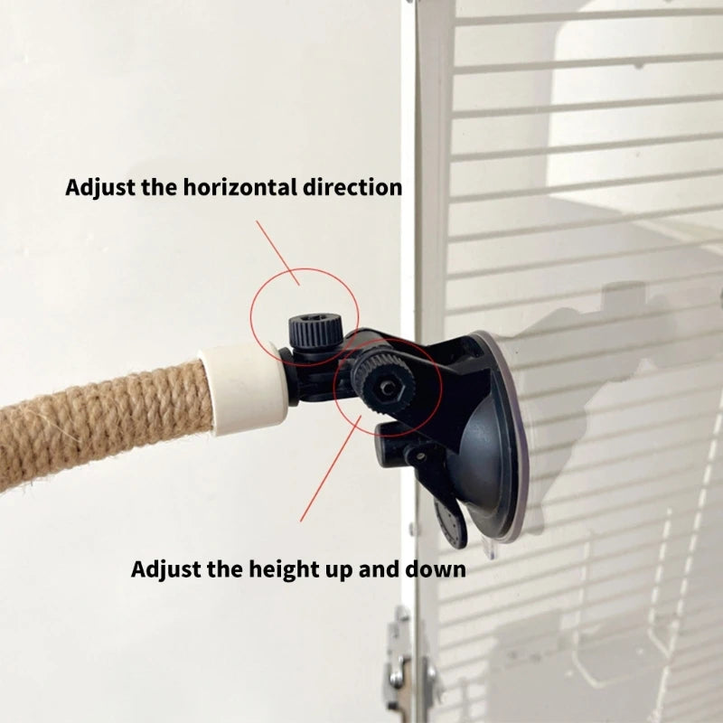 Parakeets Perch Bird Perches Standing Perch Suction Cup Folding Perch for Pecking Grinding Bird Enrichment Accessories D2RD