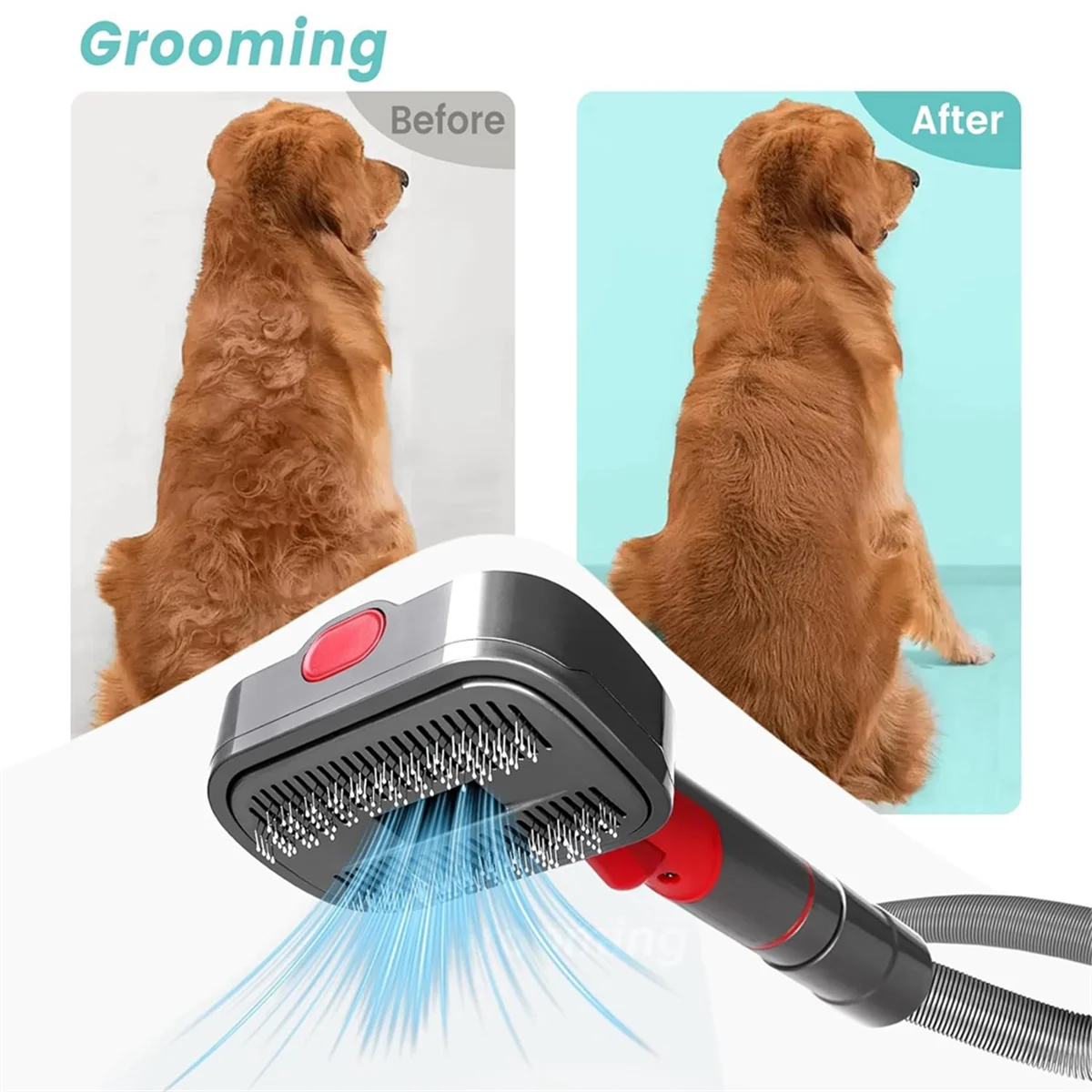 Latest Pet Dog Grooming Kit for Vacuum V7 V8 V10 V11 V12 V15,Dog Grooming Brush Attachment,Dog Hair Groomer Tools