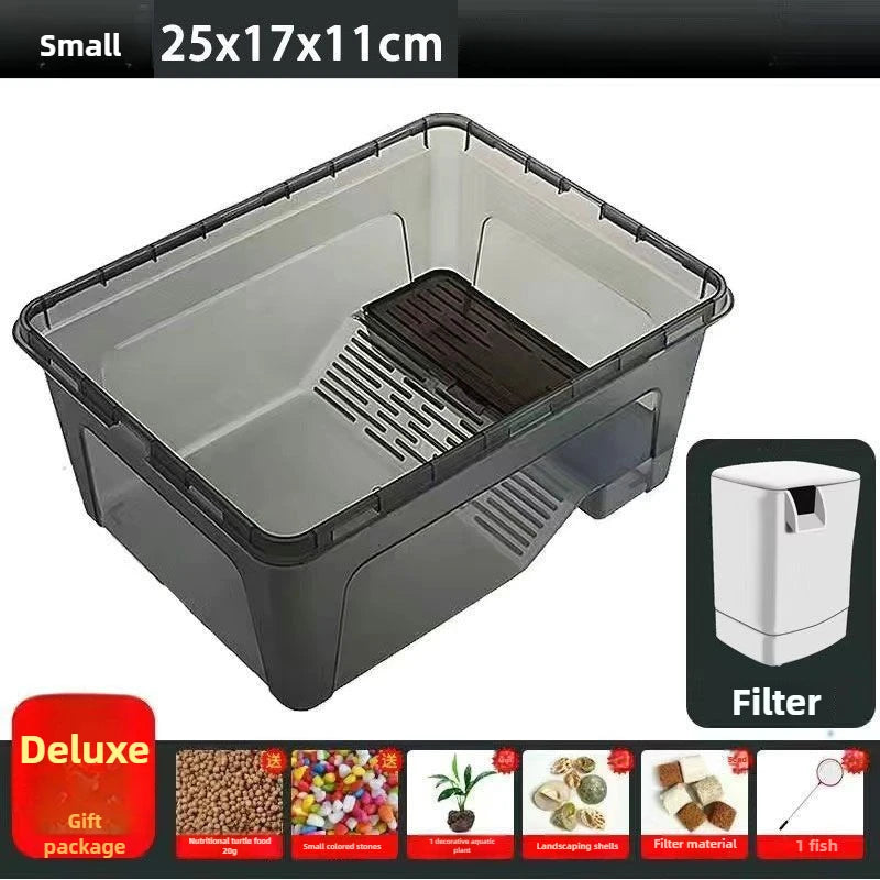 Reptiles Ecological Tank Large Basin Brazilian Turtle Breeding Box Multi-functional Area Integrated Pet Breeding Box Products