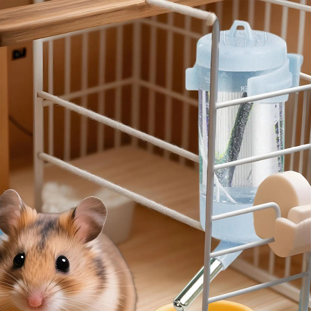 Hamster Water Bottle Hamster Cage Water Dispenser No Drip Bunny Drinker Small Accessories for Cage Gerbil Dwarf Hedgehog Pet