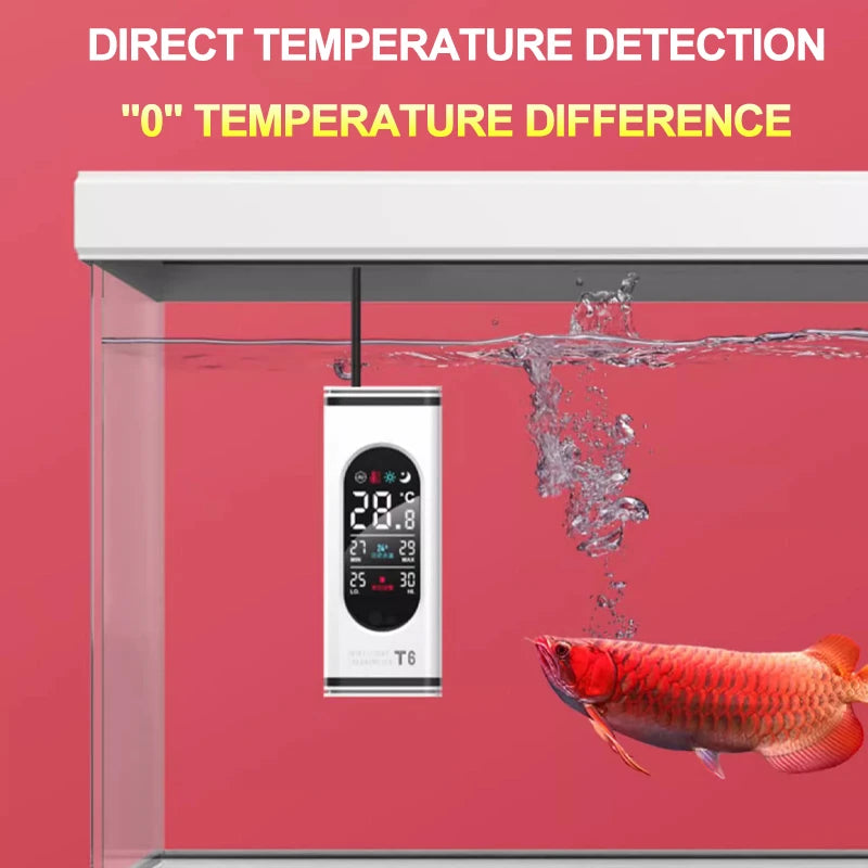 Fish Tank Electronic Thermometer High-precision Digital Display Aquarium Temperature Measuring Water Temperature Inside The Tank