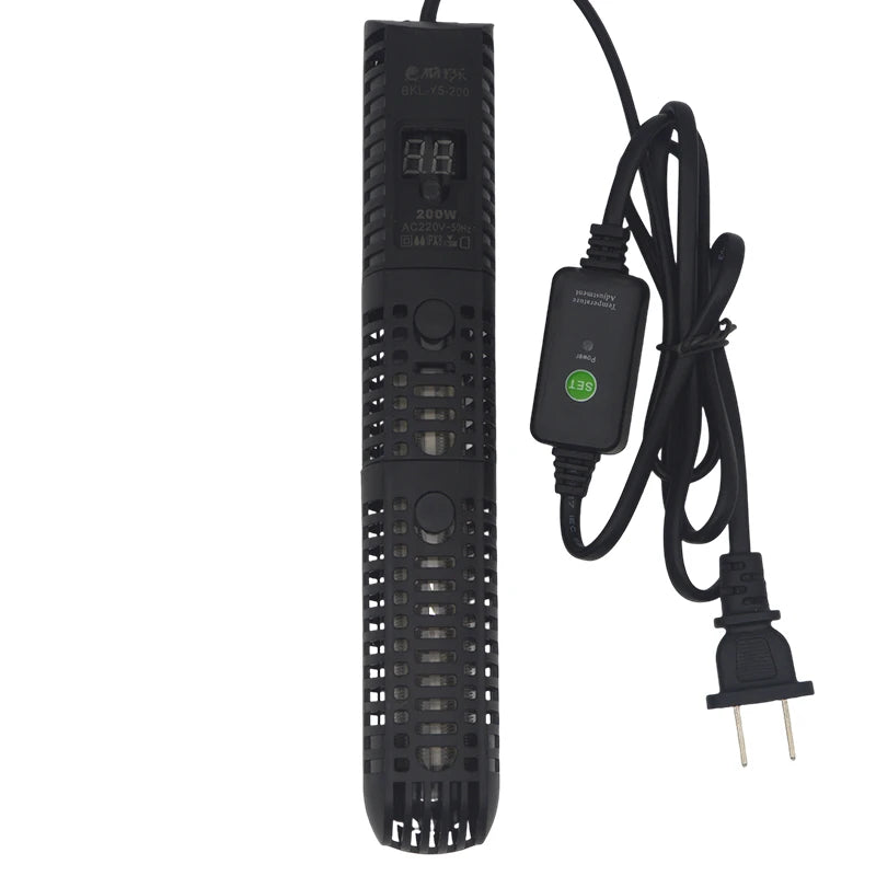 Aquarium Heater Fish Tank LCD Display Digital Thermostat Submersible Water Heating Rod Constant Temperature Control 220v
