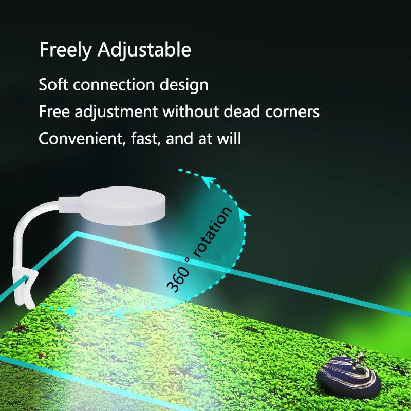3W 5V USB Aquarium Light LED Waterproof Fish Tank Lighting Underwater Fish Lamp Aquariums Decor Plant Lamp Mini fish tank light
