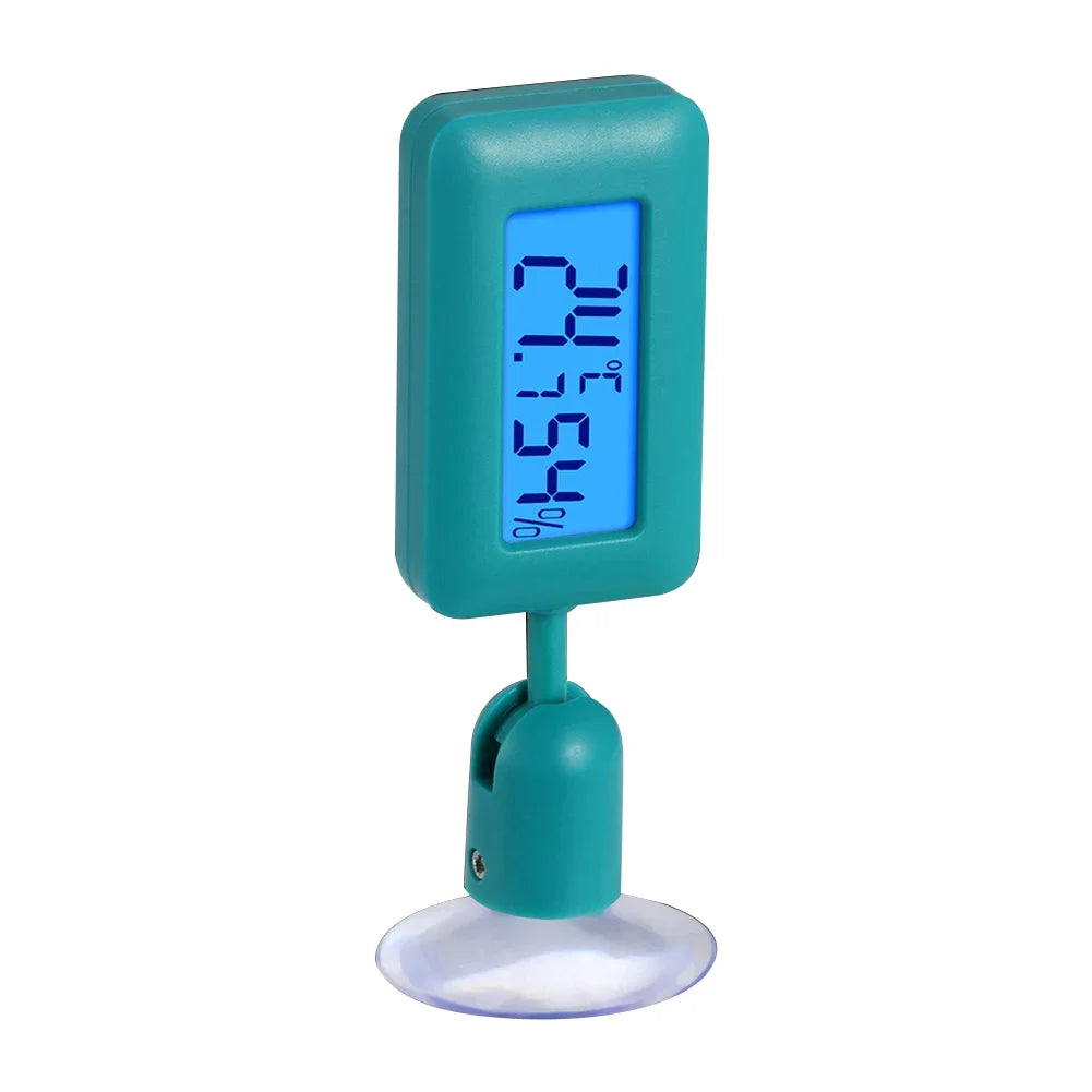 Reptile Thermometer Thermometer Hygrometer with Suction Cup Digital Aquarium Hygro-Therm Reptier Accessoires for Pets