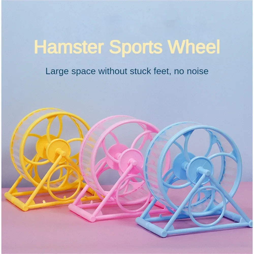 Hamster Running Wheel Hamster Ultra Quiet Anti Jamming Small Animal Sports Running Wheels Hamster Cage Accessories Toys Hamster
