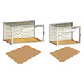 Reptile Terrarium, Breeding Tank, Breathable, Enclosure Cage, Reptile Feeding Box, Animal Habitat Cage for Geckos, Hamster