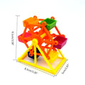 Bird Foraging Toys Creative Parrot Feeder Rotate Training Toys Intelligence Growth Cage Colorful Pecking Windmill Toy