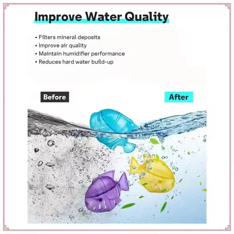 Fish Tank Prevents Hard Water Build-Up Humidifier Cleaner Eliminates White Dust and Odor Humidifier Tank Cleaner Fish