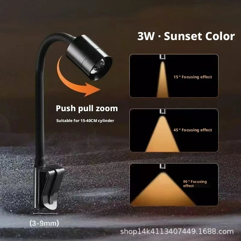 Fish Tank Landscaping Lighting Stream Tank Led Lighting Ancient Method Tank South American Tank Adjustable Focus Spotlight