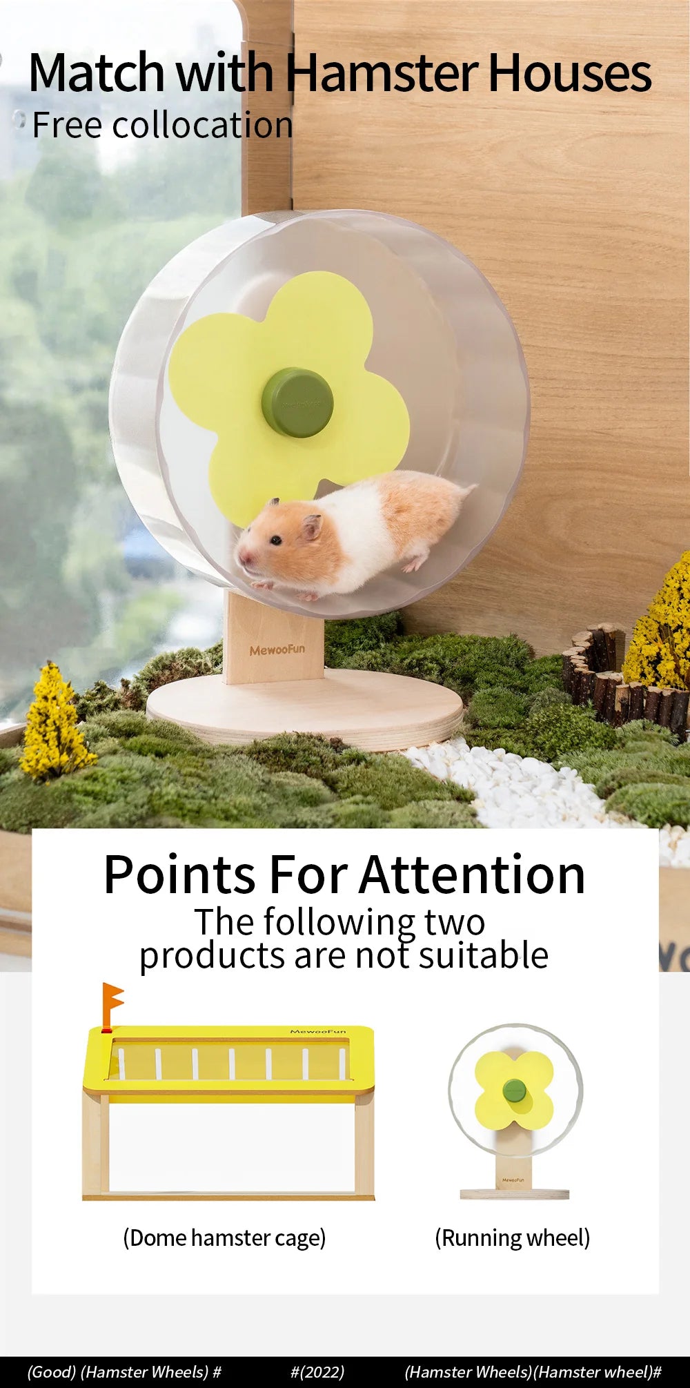 22cm Hamster Wheel Pet Jogging Sports Running Wheel Hamster Accessories Toys Small Animals Rat Exercise Wheel Chinchilla Wheel