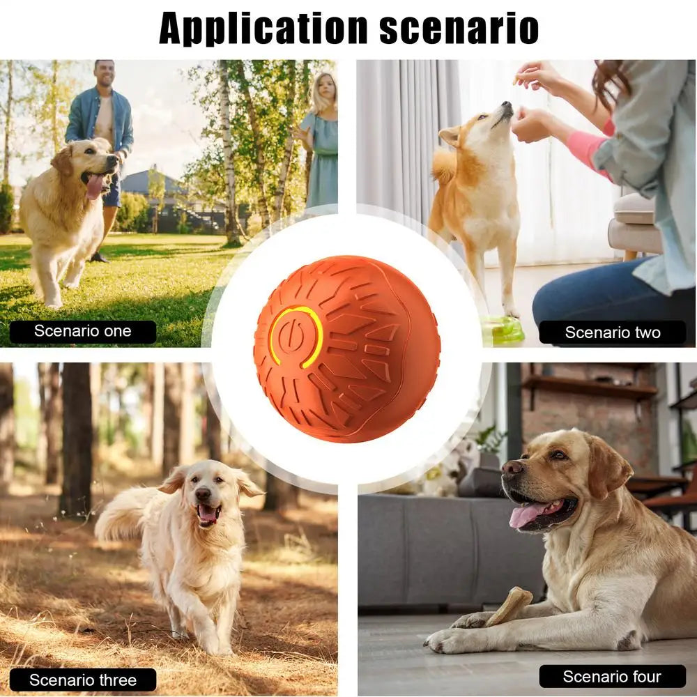Dog Ball Toy Enrichment Toys For Dogs Motion Active Electric Automatic Fun Ball For Puppies Boredom Relief Fetch Training