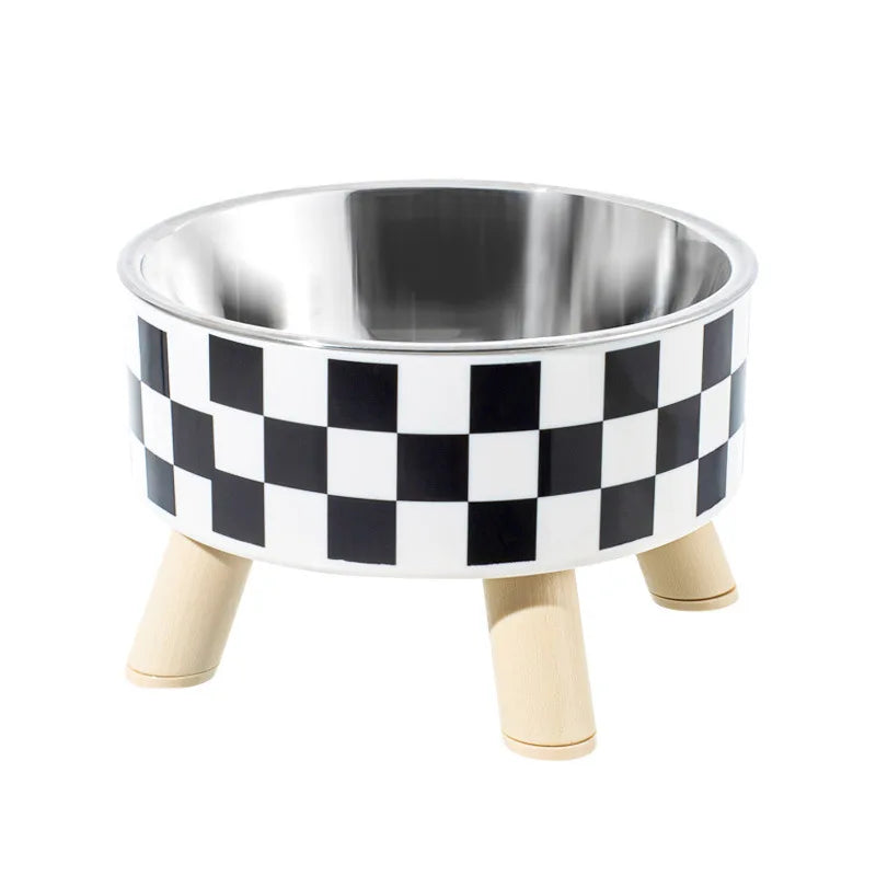 Cat Bowls New Stainless Steel Raised Cat Bowl Pet Food and Water Bowls Anti-Slip Pet Feeders for Cats and Dogs Pet Product