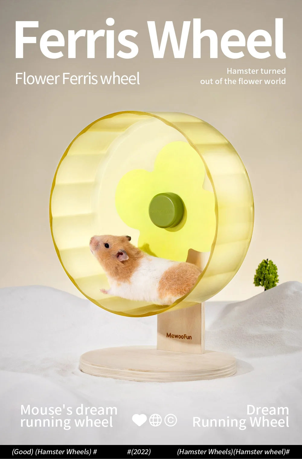 22cm Hamster Wheel Pet Jogging Sports Running Wheel Hamster Accessories Toys Small Animals Rat Exercise Wheel Chinchilla Wheel