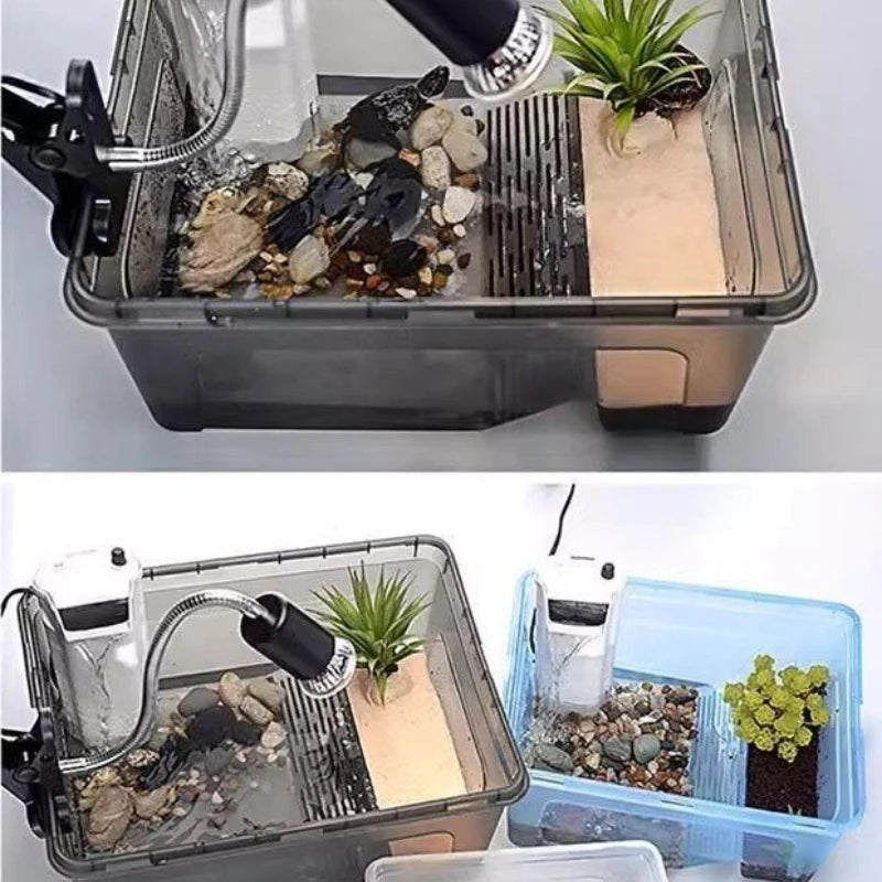 Reptiles Ecological Tank Large Basin Brazilian Turtle Breeding Box Multi-functional Area Integrated Pet Breeding Box Products
