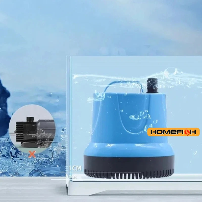 Submersible Water Pump - Aquarium Fish Tank Circulating Pump with Filter Bottom Suction Function