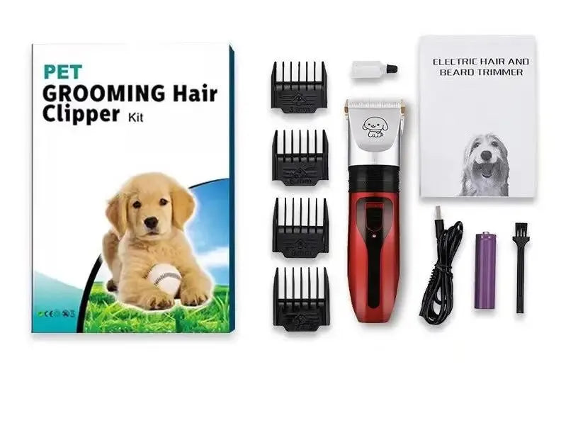 Dog Clipper Dog Hair Clippers Grooming (Pet/Cat/Dog/Rabbit) Haircut Trimmer Shaver Set Pets Cordless Rechargeable Professional