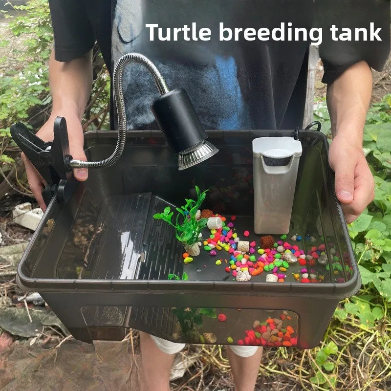 Reptiles Ecological Tank Large Basin Brazilian Turtle Breeding Box Multi-functional Area Integrated Pet Breeding Box Products
