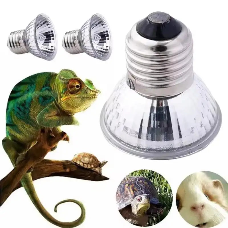 Reptile Heating Lamp 25/50/75W Basking Bulb for Turtle Lizard Snake Bird Pet Emitter Heater Feeding Lighting