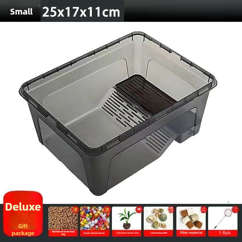 Reptiles Ecological Tank Large Basin Brazilian Turtle Breeding Box Multi-functional Area Integrated Pet Breeding Box Products
