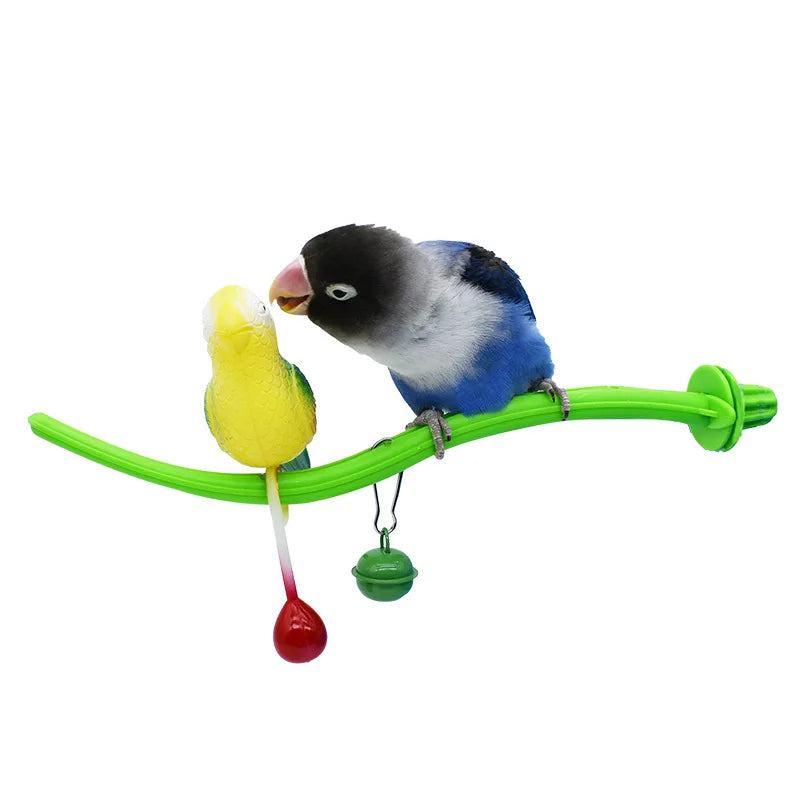 Bird Perch Stand for Parakeets Birdcage Stand Platform Cage Toy Parrot Perches Cage Accessories Small Birds Toy