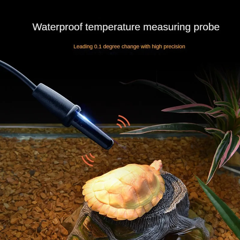 Reptile intelligent thermostat palace tortoise climbing pet feeding box UVA ceramic lamp heating pad temperature control