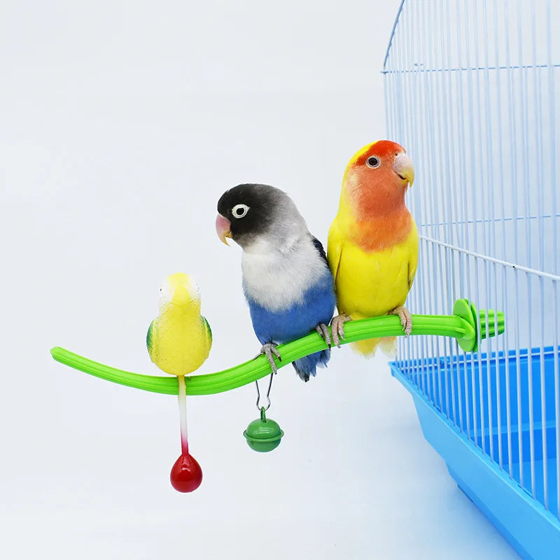 Bird Perch Stand for Parakeets Birdcage Stand Platform Cage Toy Parrot Perches Cage Accessories Small Birds Toy